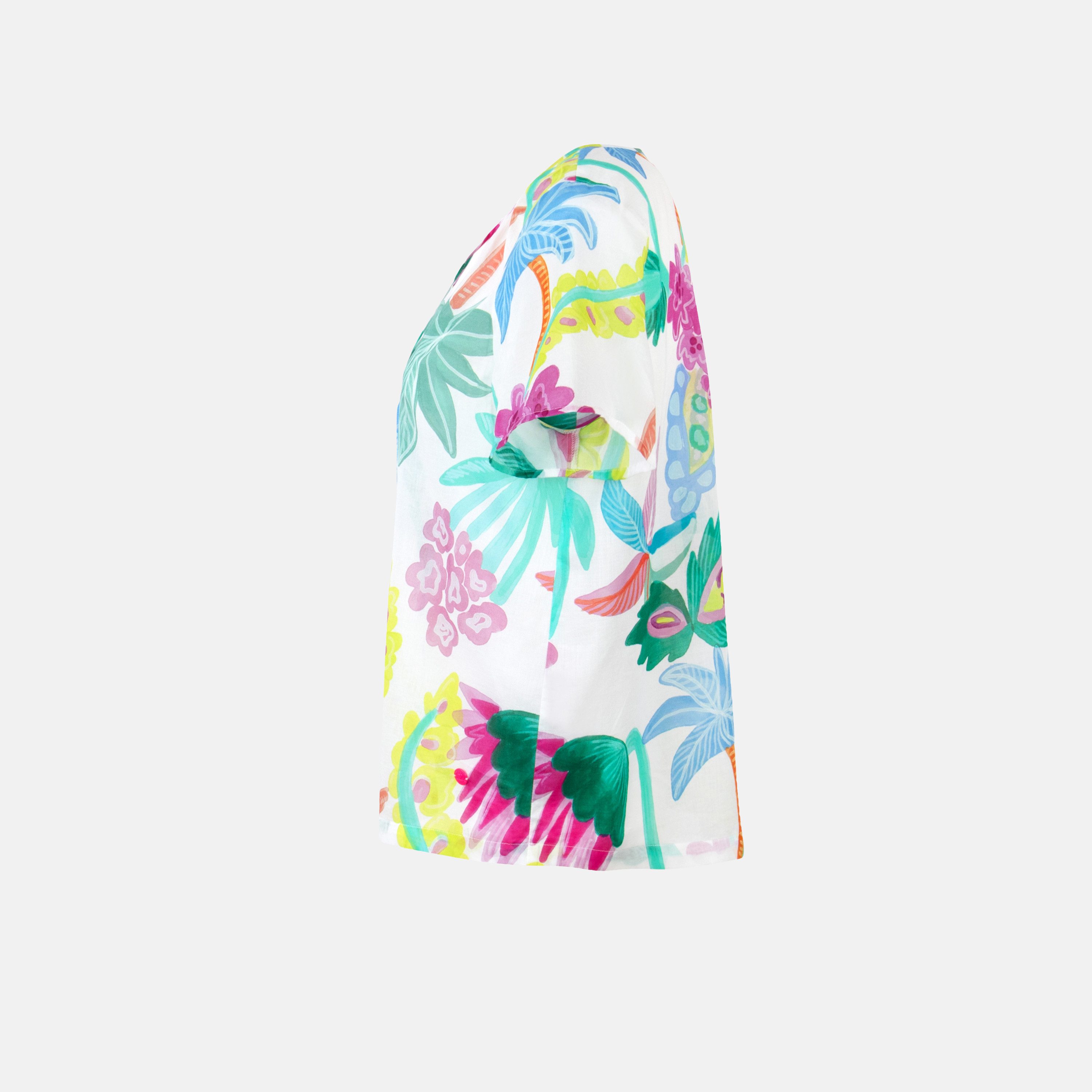 Lieblingsstück Schlupfbluse mit Tropicalprint