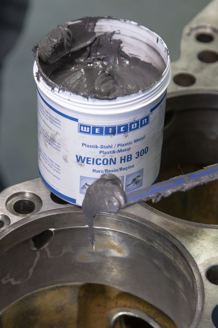 WEICON Reparatur-Set HB 300, Reparatur und Epoxidharz-System für Formgebung stahlgefülltes