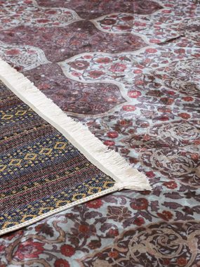 Teppich Giulia, Essenza, rechteckig, Höhe: 6 mm, sehr weicher Flor, mit Fransen