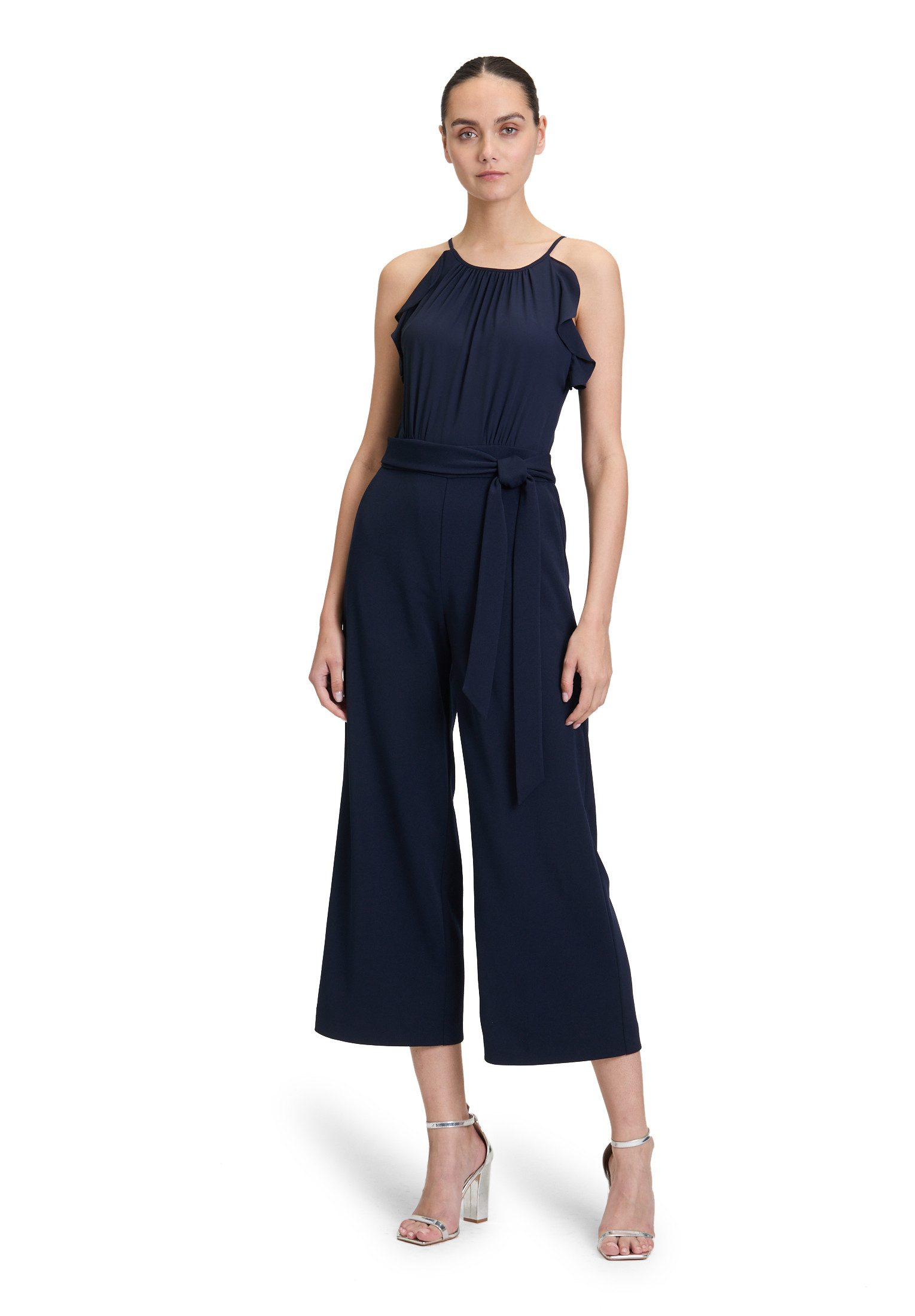 Vera Mont Overall "Vera Mont Damen Jumpsuit mit Volant" 1 Stk. tlg. Bindeba günstig online kaufen