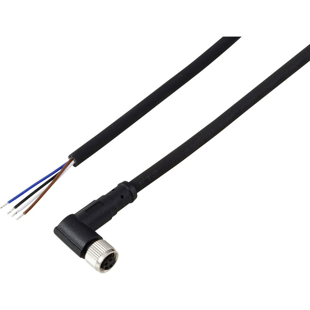 TRU COMPONENTS Steckdose TRU COMPONENTS TC-13751828 Anschlussleitung M8 x 1 Buchse, gewinkelt 5, TC-13751828