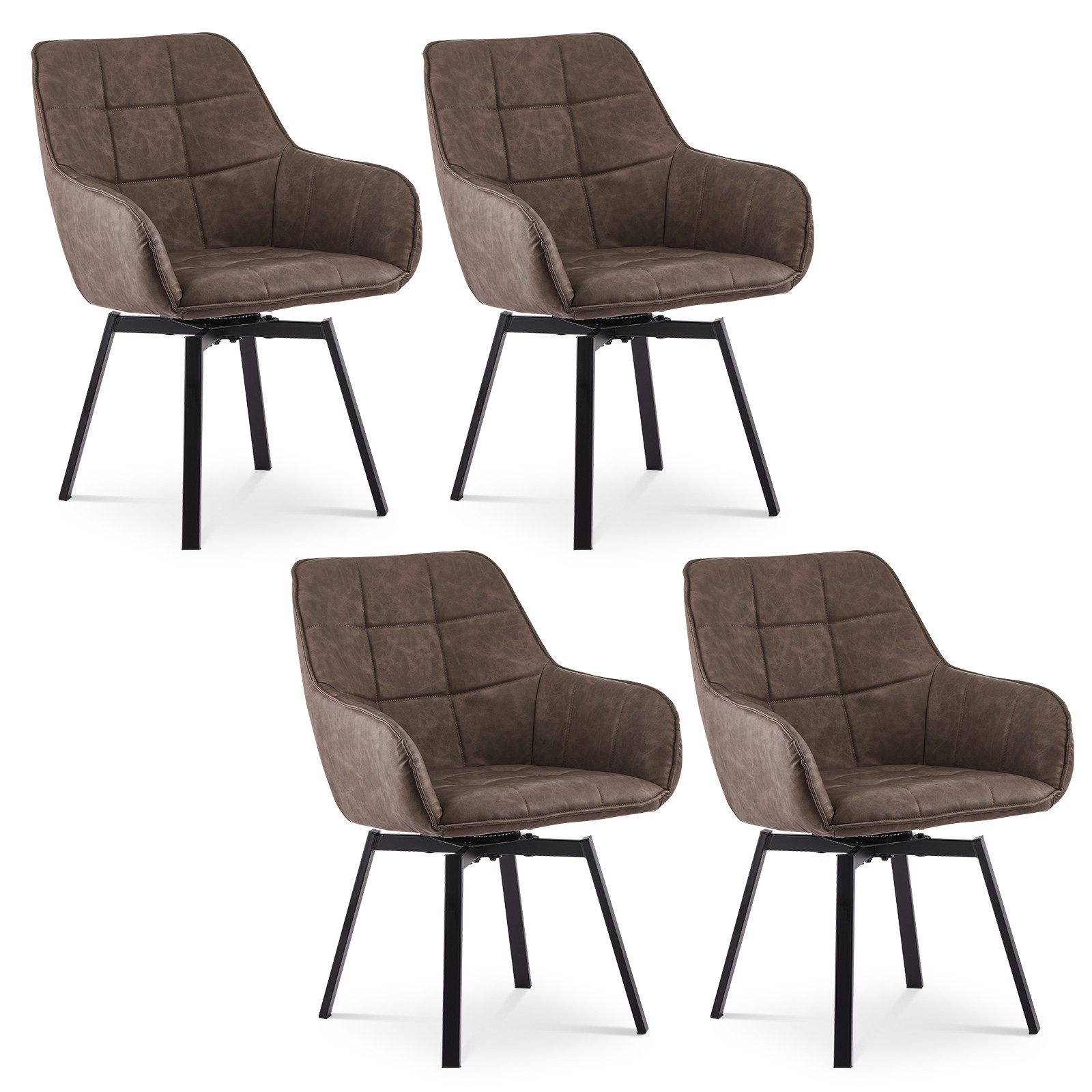 Ofcasa Esszimmerstuhl Kunstlederstühle (4er Set), Gepolsterter günstig online kaufen