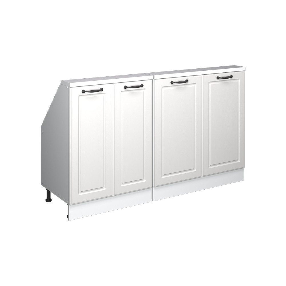 Vicco Unterschrank R-Line, Weiß Landhaus/Weiß, 140 günstig online kaufen