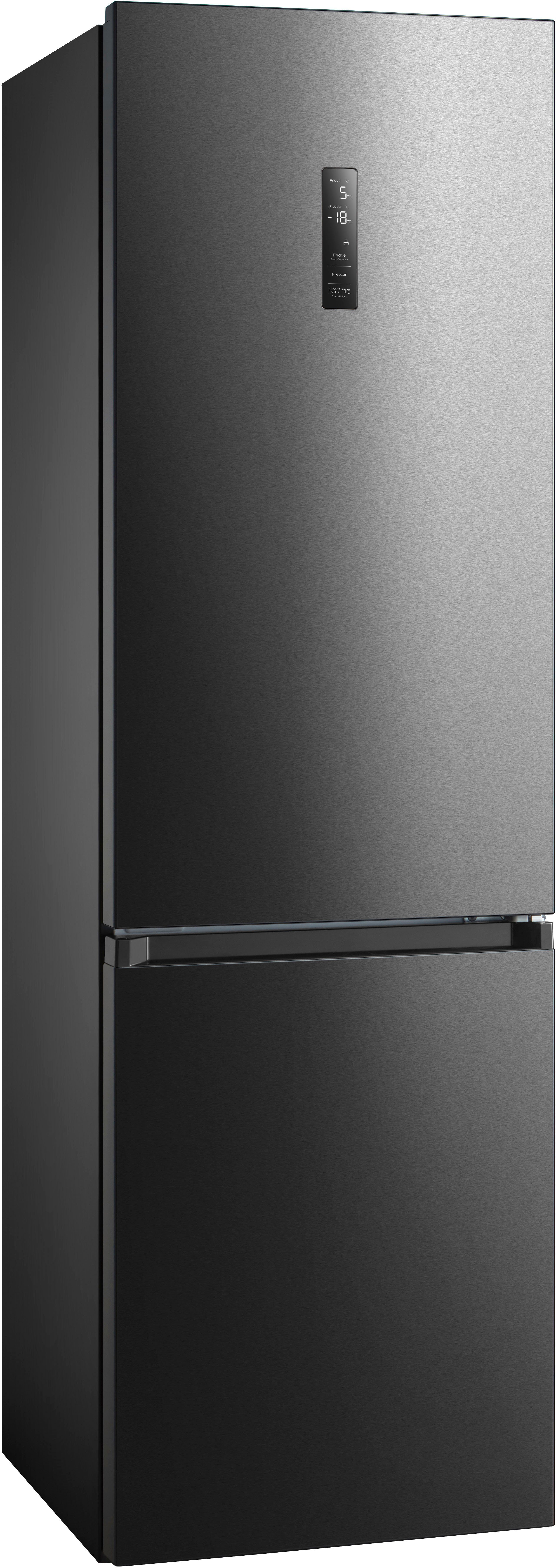 Hanseatic Kühl-/Gefrierkombination HKGK20060ANFBI, 201 cm hoch, 59,5 cm breit, NoFrost, Abtauautomatik, QuickFreeze, Urlaubsschaltung, Display