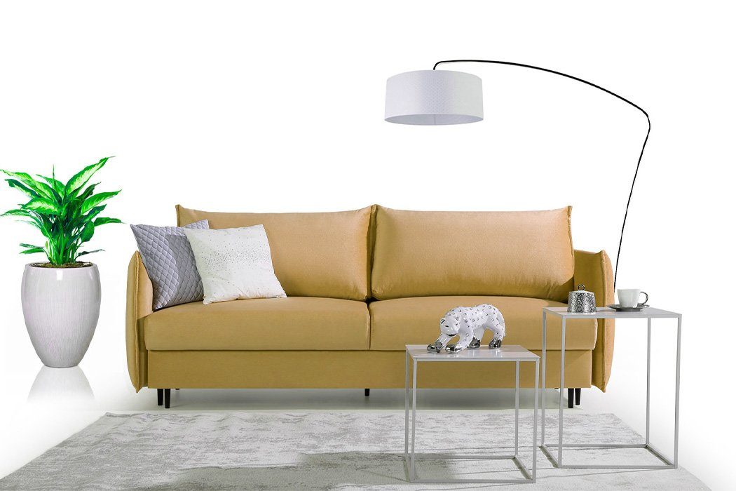 JVmoebel Sofa, Rückenkissen Gelb