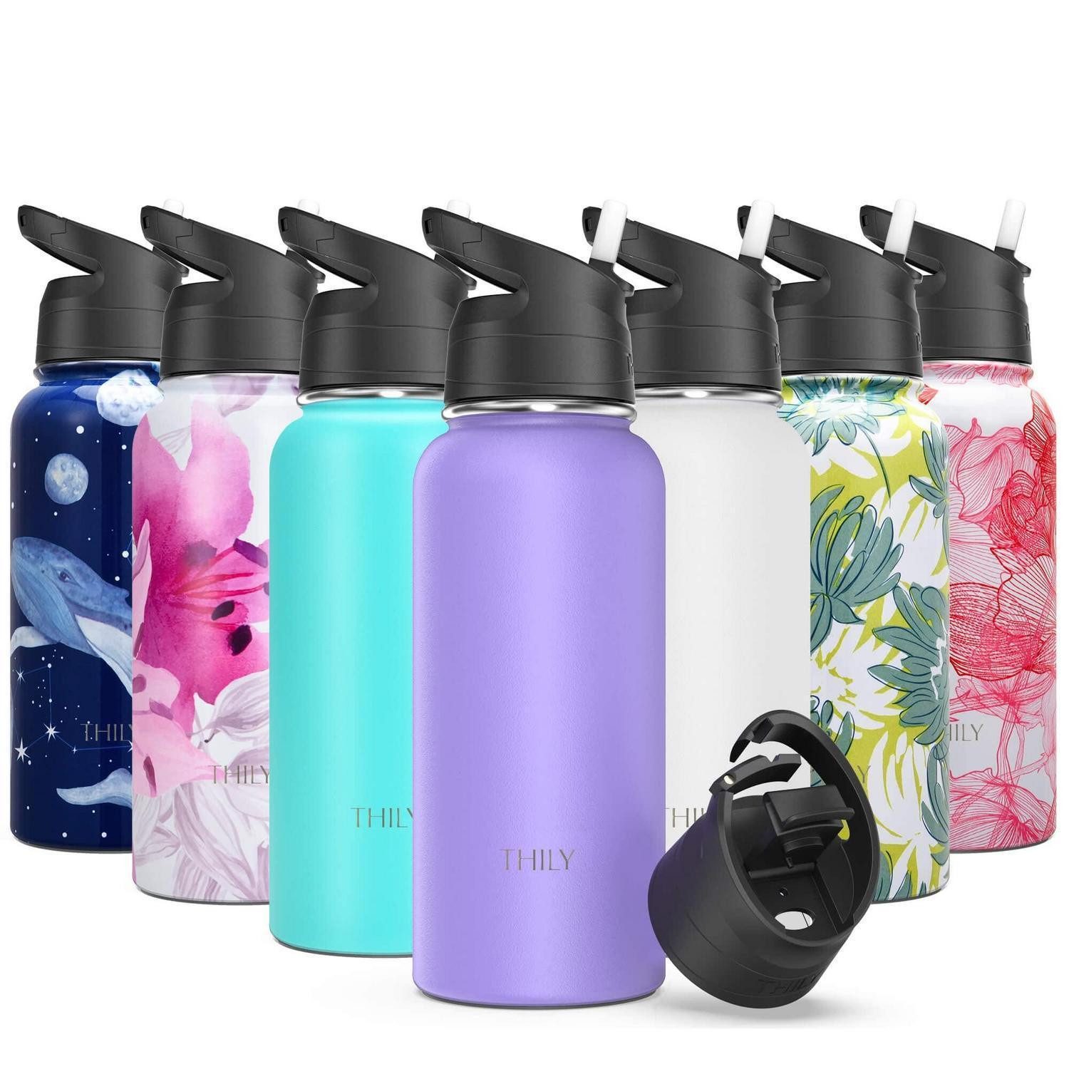 LuxusKollektion Thermoflasche Sport-Trinkflasche 946ml Lavendel