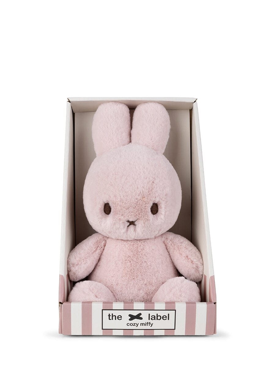 Bon Ton Toys Kuscheltier Cozy Miffy - The X Label - soft pink rosa in Geschenkbox 23 cm sitzen
