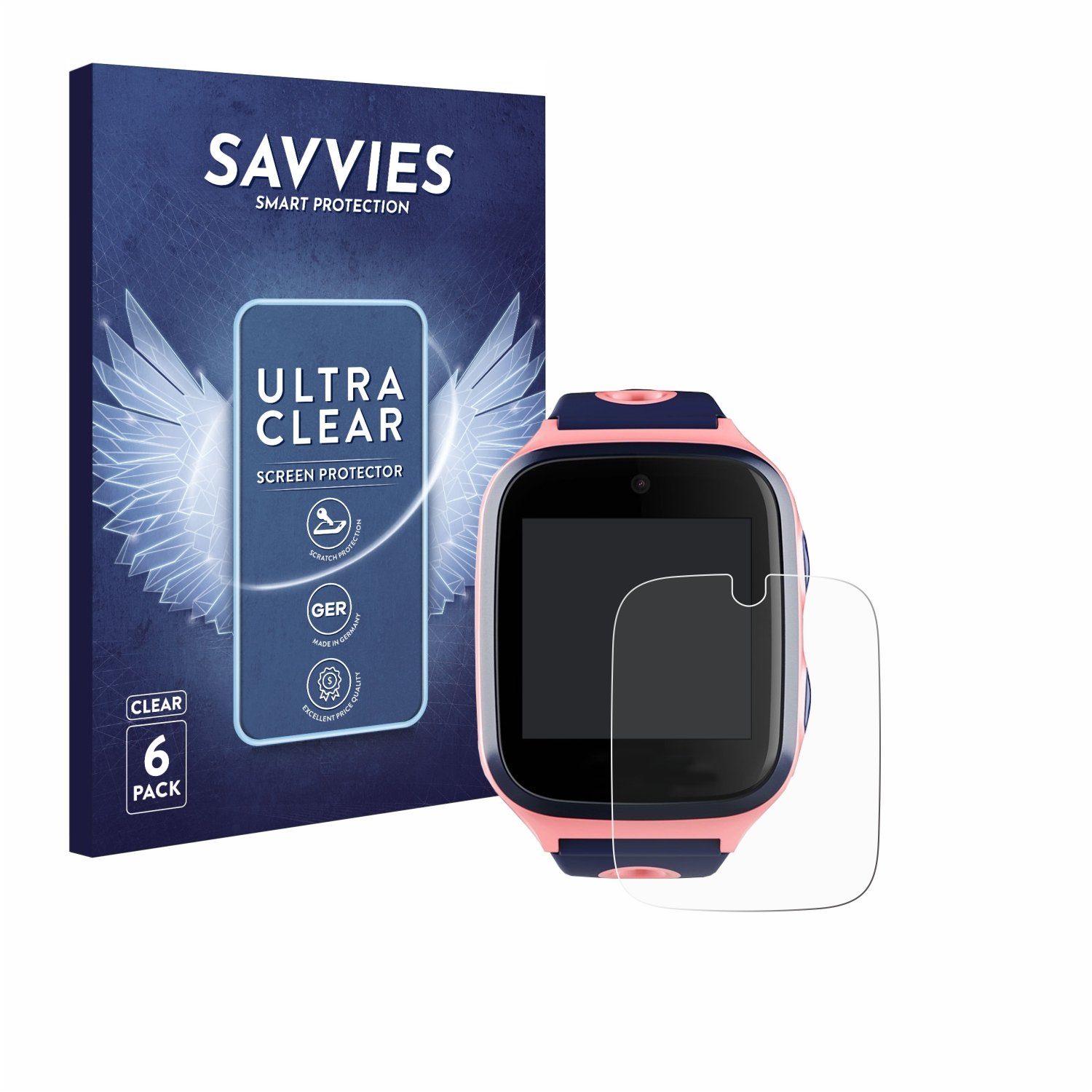 Savvies Displayschutzfolie Schutzfolie für Xplora 4, 6 Stück, Displayschutz Schutz Folie Klar Transparent
