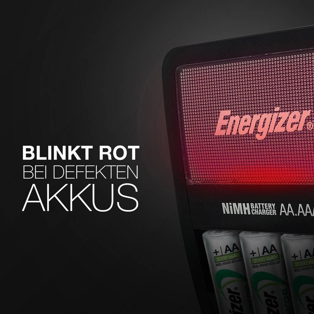 Energizer Rundzellen-Ladegerät Rundzellen-Lader (Timer-Abschaltung)