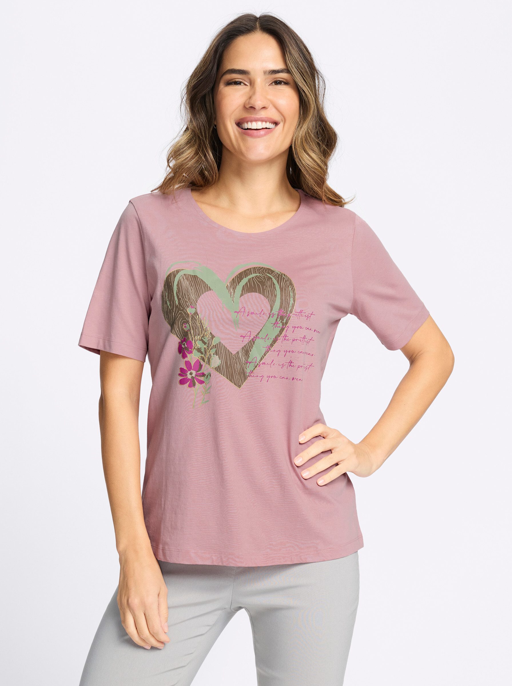 Sieh an! T-Shirt Trachtenshirt Kurzarm