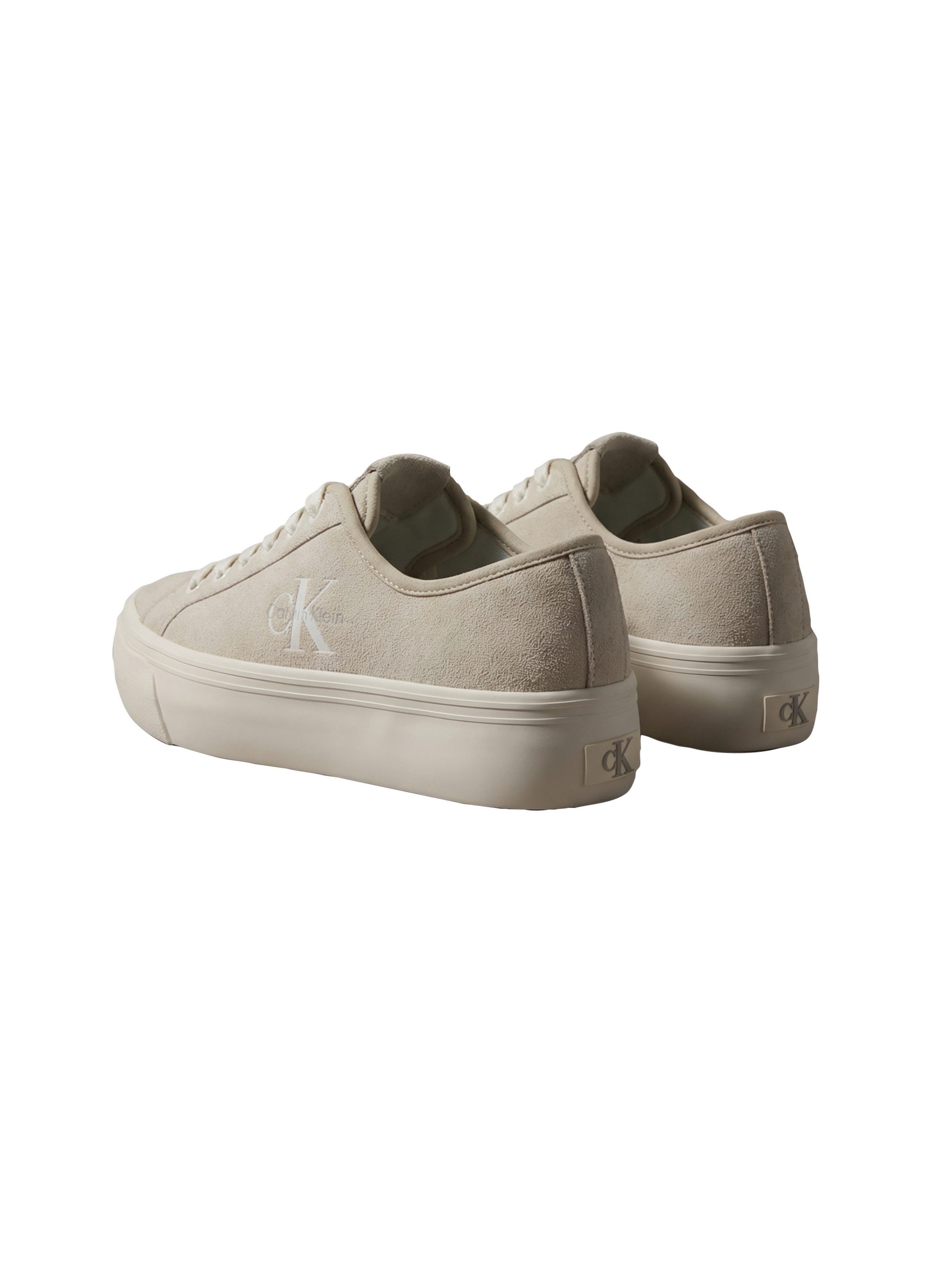 Calvin Klein VULC FLATF LACEUP SUEDE Plateausneaker Freizeitschuh, Schnürschuh, Halbschuh mit seitlichem Logoschriftzug