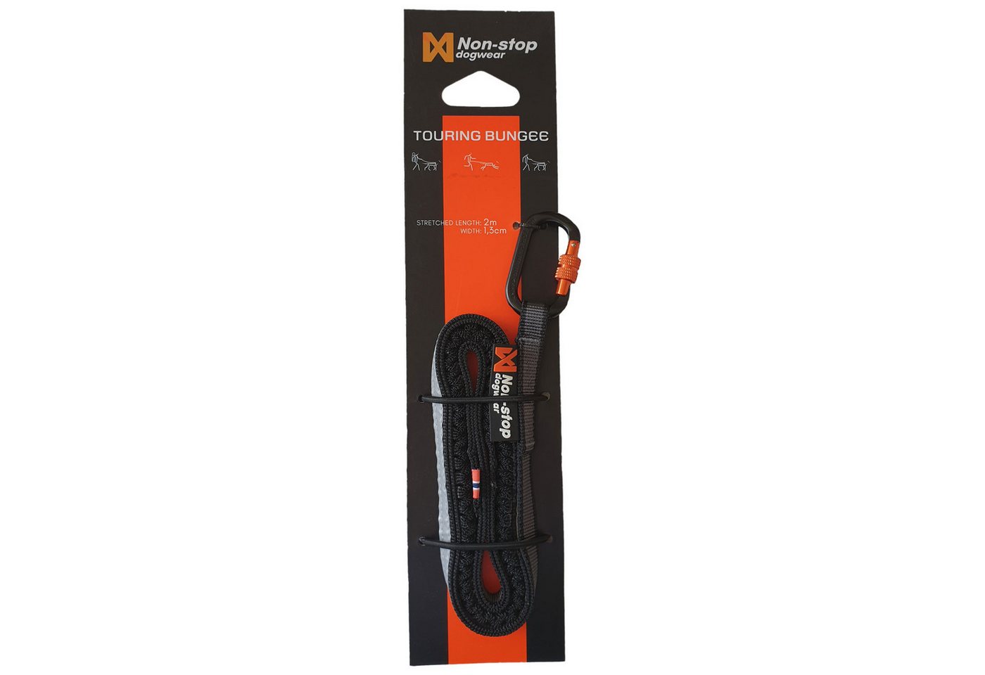Thumbnail - Non-stop dogwear Hundeleine Bungee Touring Leash 2m/13mm, Multitalent für alle Touren