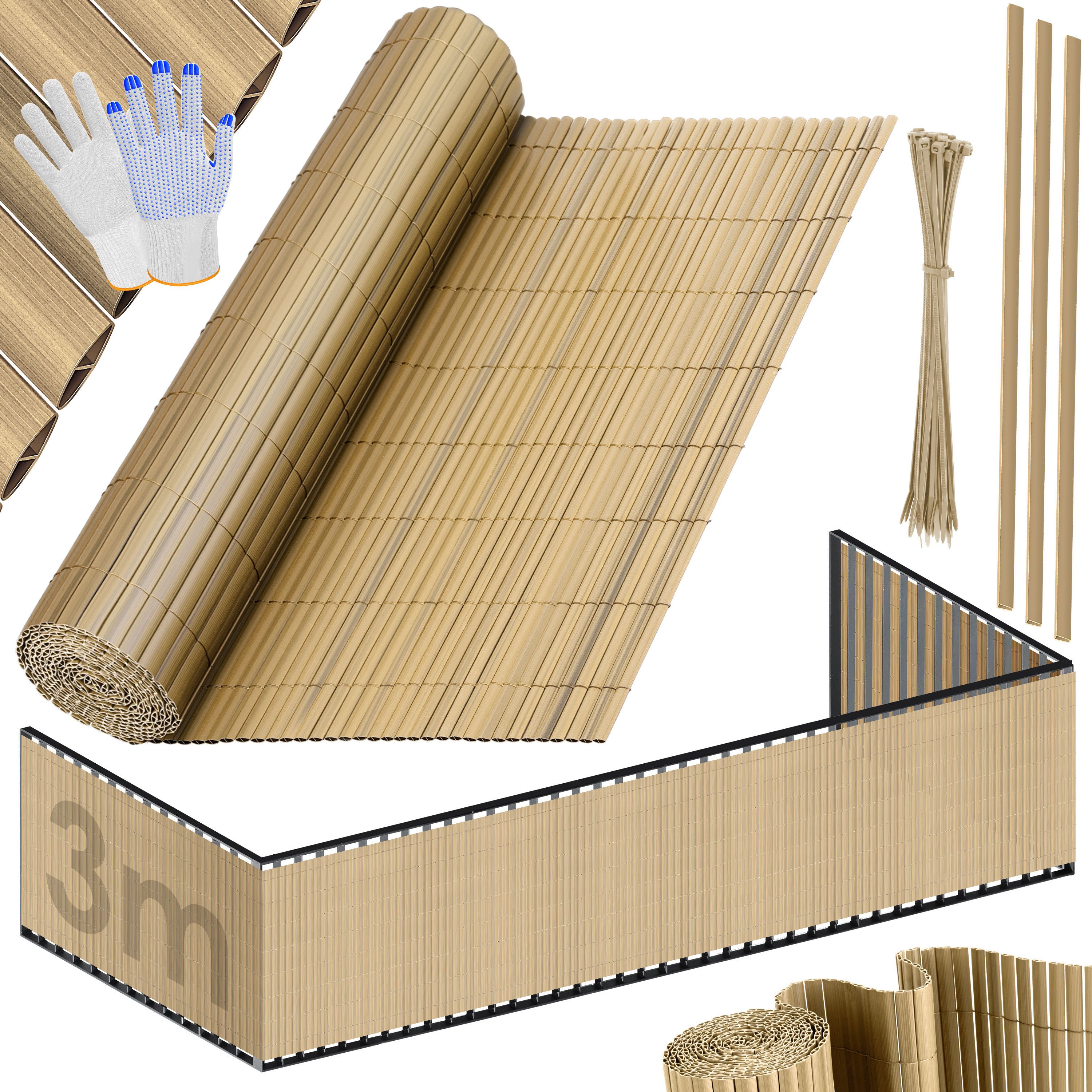 KESSER Sichtschutzstreifen, PVC Sichtschutzmatte Balkonverkleidung Windschutz Sichtschutzzaun
