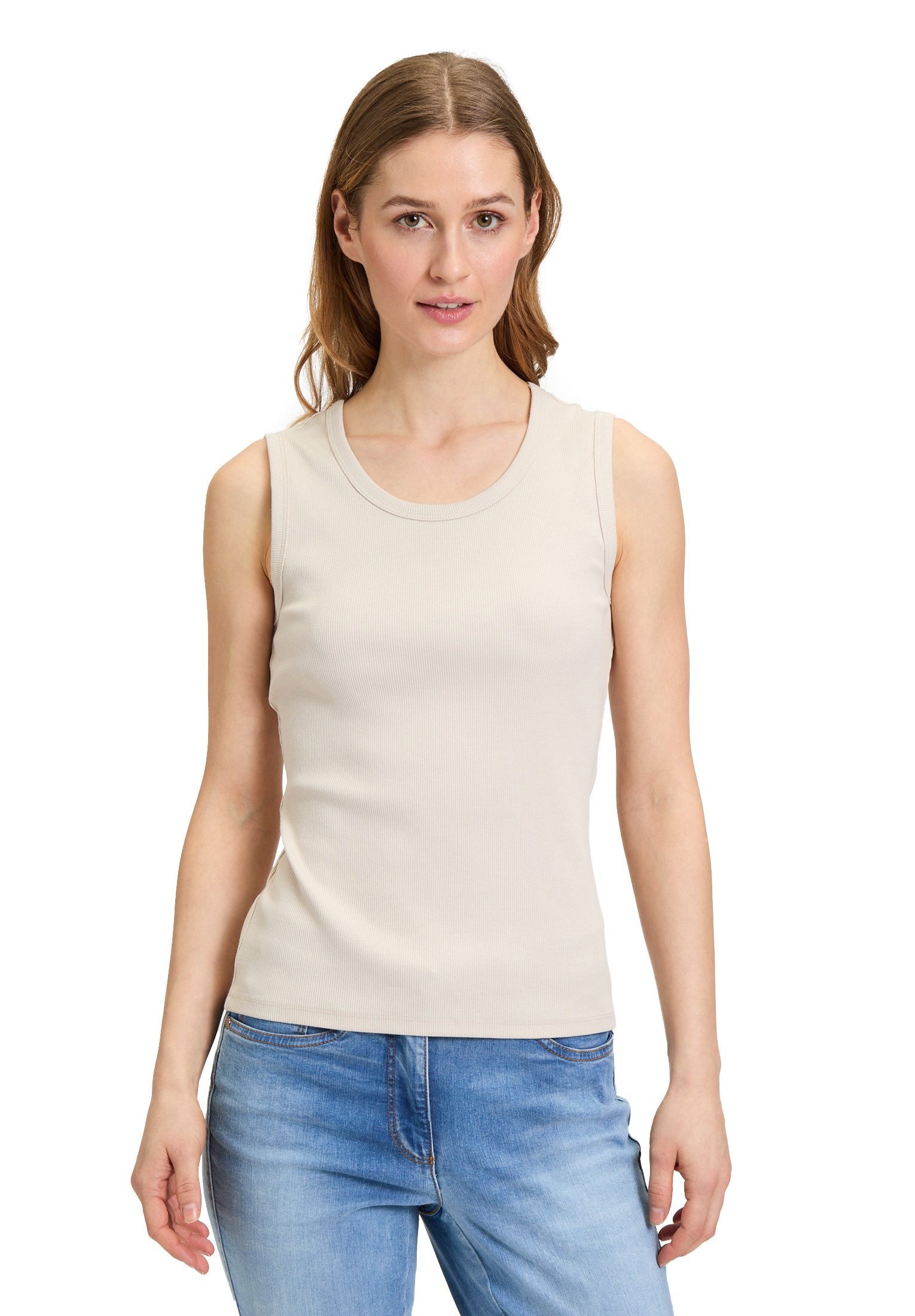 T-Shirt Betty Barclay Damen Trägertop mit Rippenstruktur