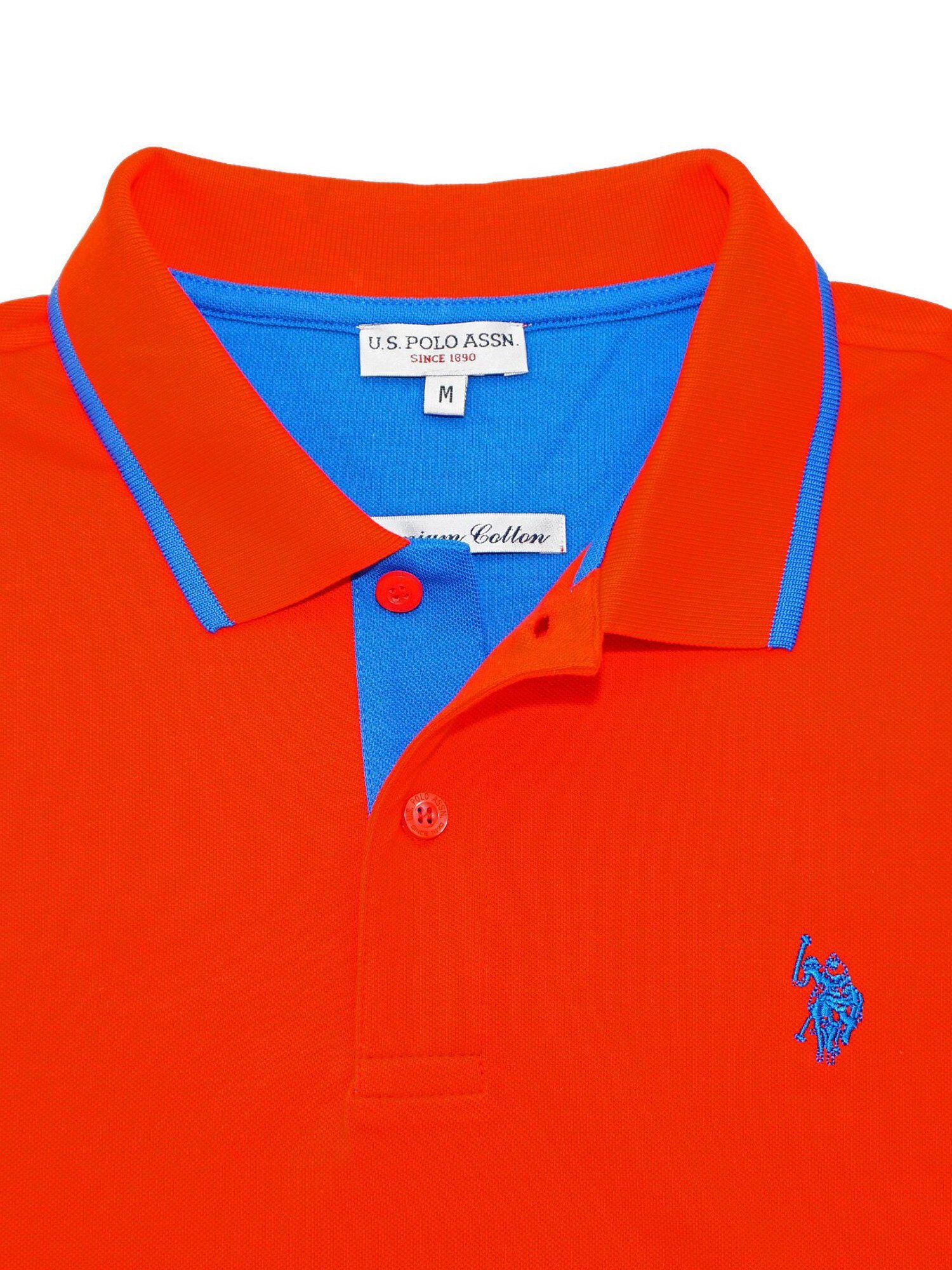 Shirt (1-tlg) Assn Poloshirt Polo Poloshirt rot U.S.
