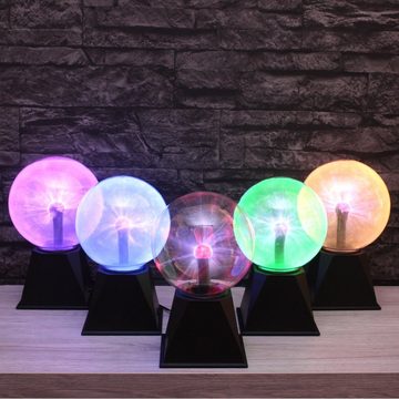 SATISFIRE LED Dekolicht Plasmakugel Plasmaball magisch zuckend Blitz-Show Automatik grün, grün