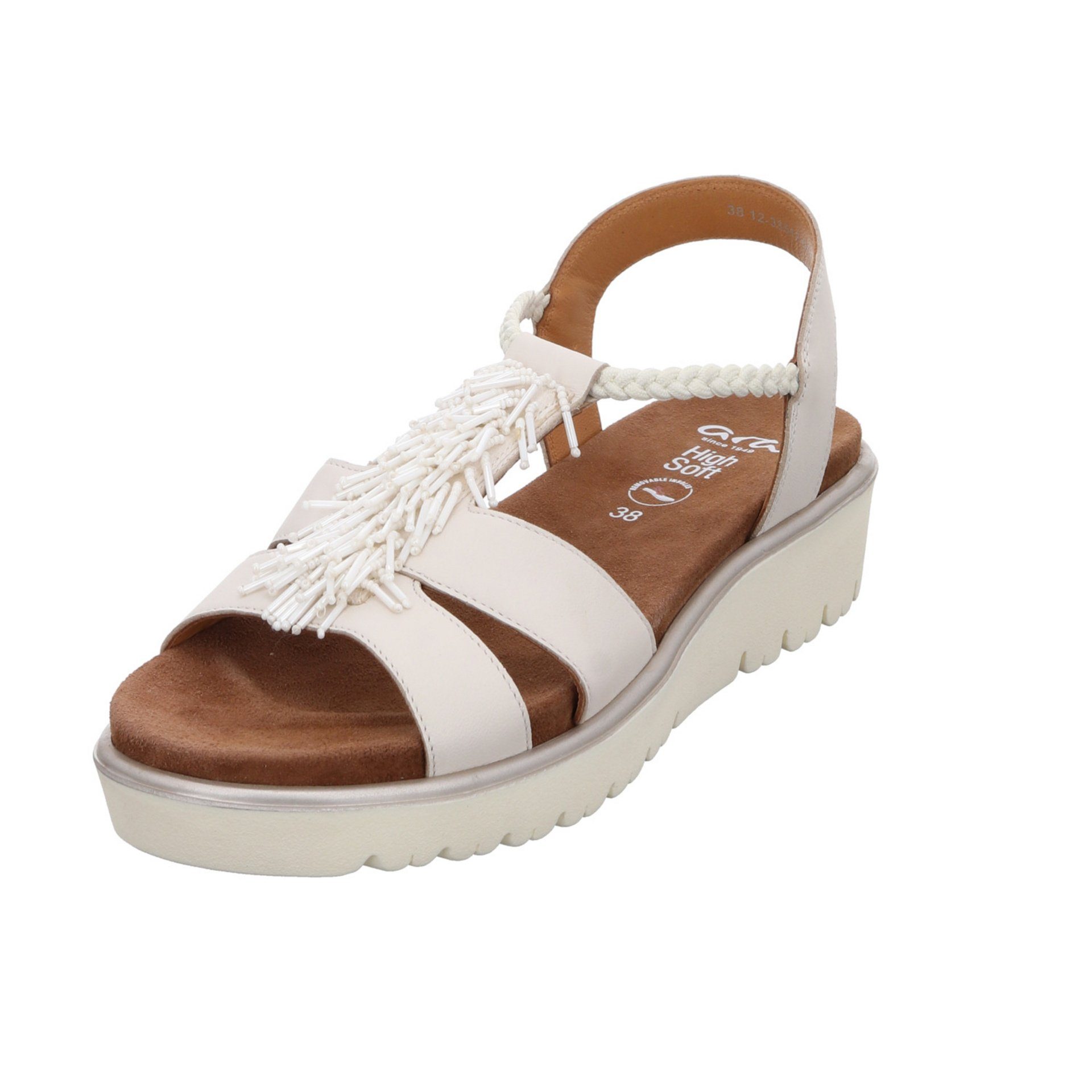 Sandale Ara Glattleder cream Sandalen Bilbao Damen Sandale