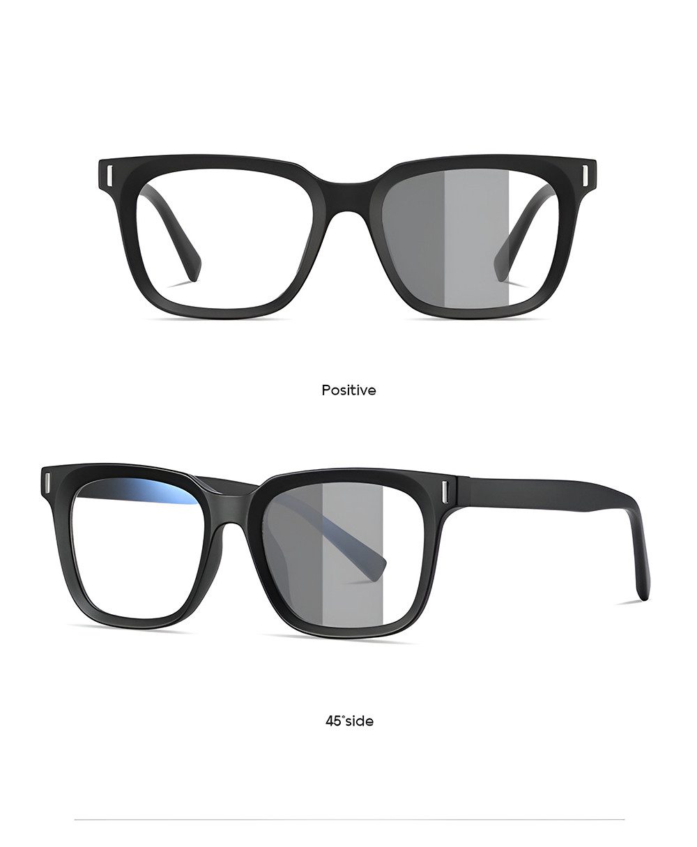 PACIEA Brille Damen Herren Selbsttönend Ohne Sehstärke UV Schutz Breite Bügel
