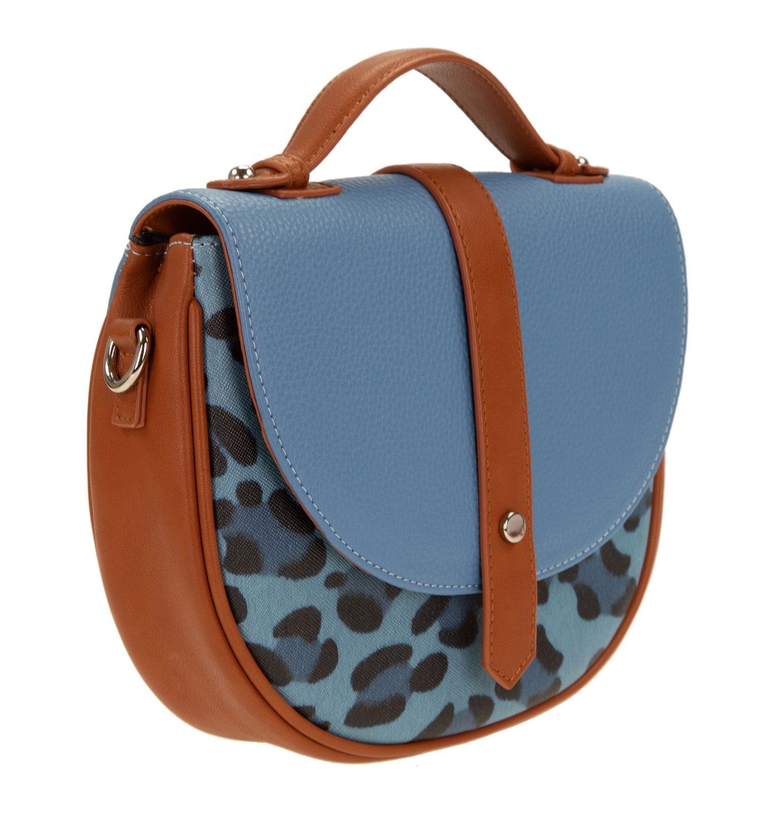 SOCCX Handtasche Animal Queen Blue