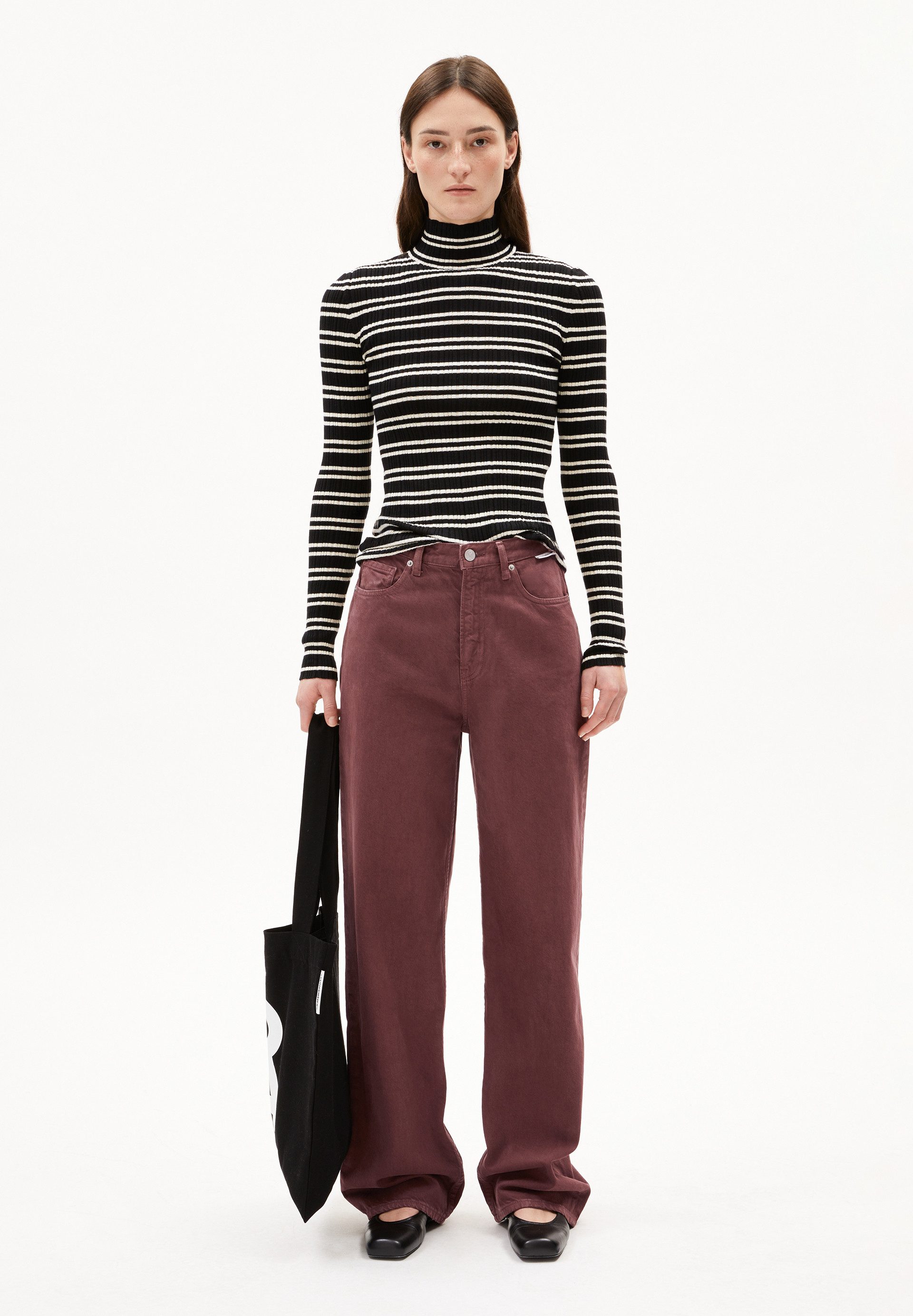 Armedangels Boyfriend-Jeans ENIJAA Wide Jeans recycelter günstig online kaufen