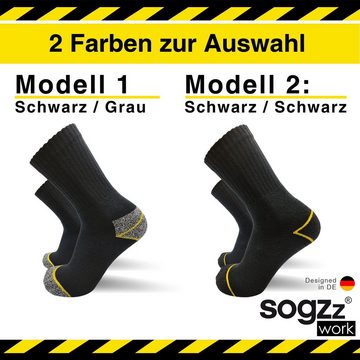 sogzz Arbeitssocken 5-60 Paar Socken Herren Schwarz 75% Baumwolle Work Arbeit Socken (Modell: Work Basic, 5-Paar)