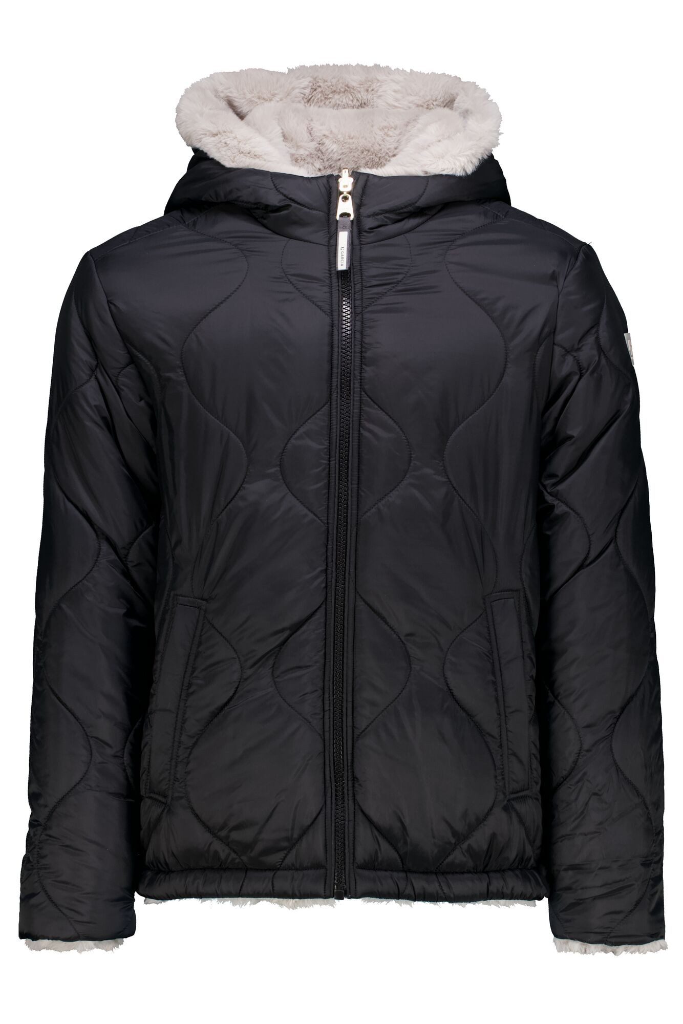 Garcia Winterjacke wendbar - gesteppt oder Teddyfell
