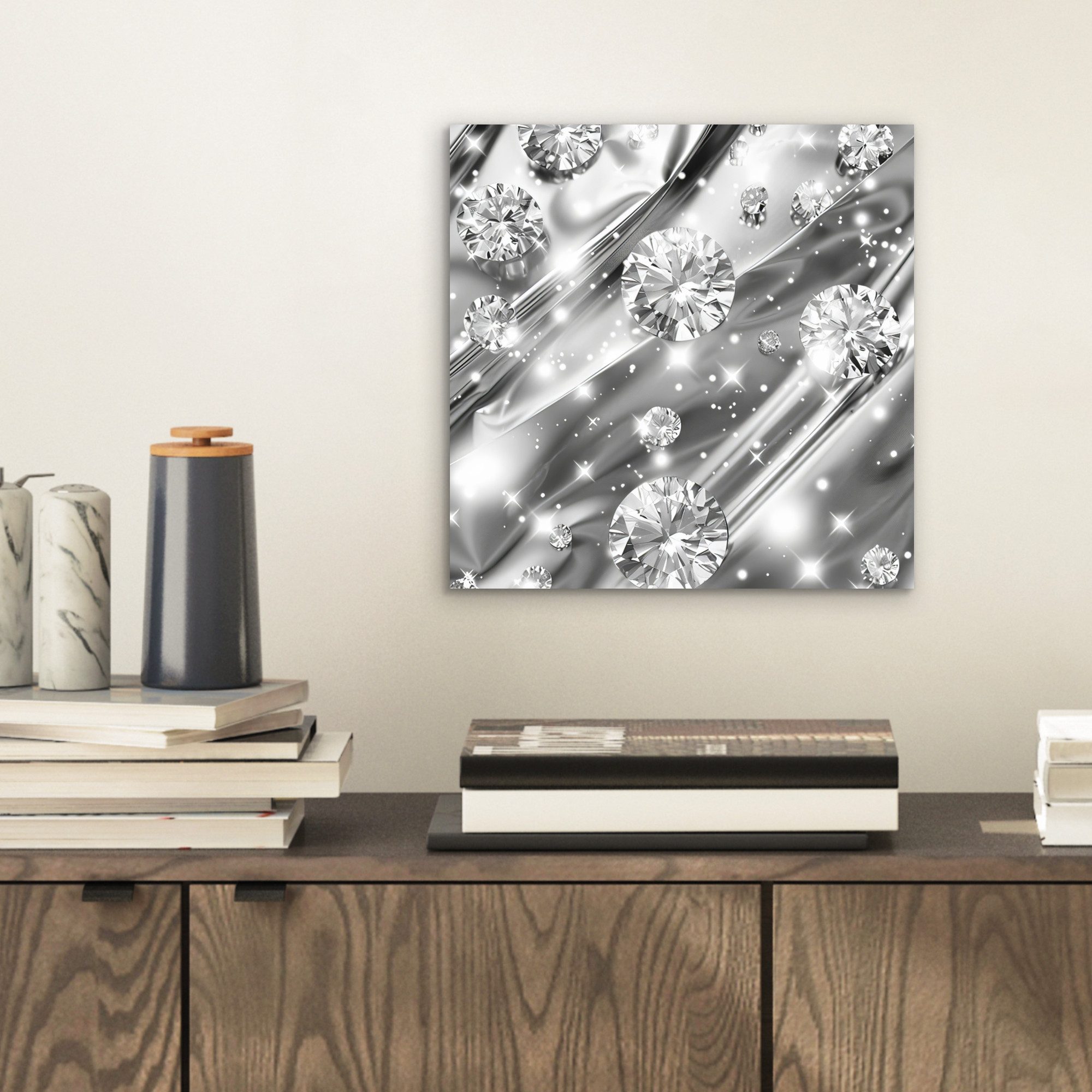MuchoWow Metallbild Abstrakt - Diamant - günstig online kaufen