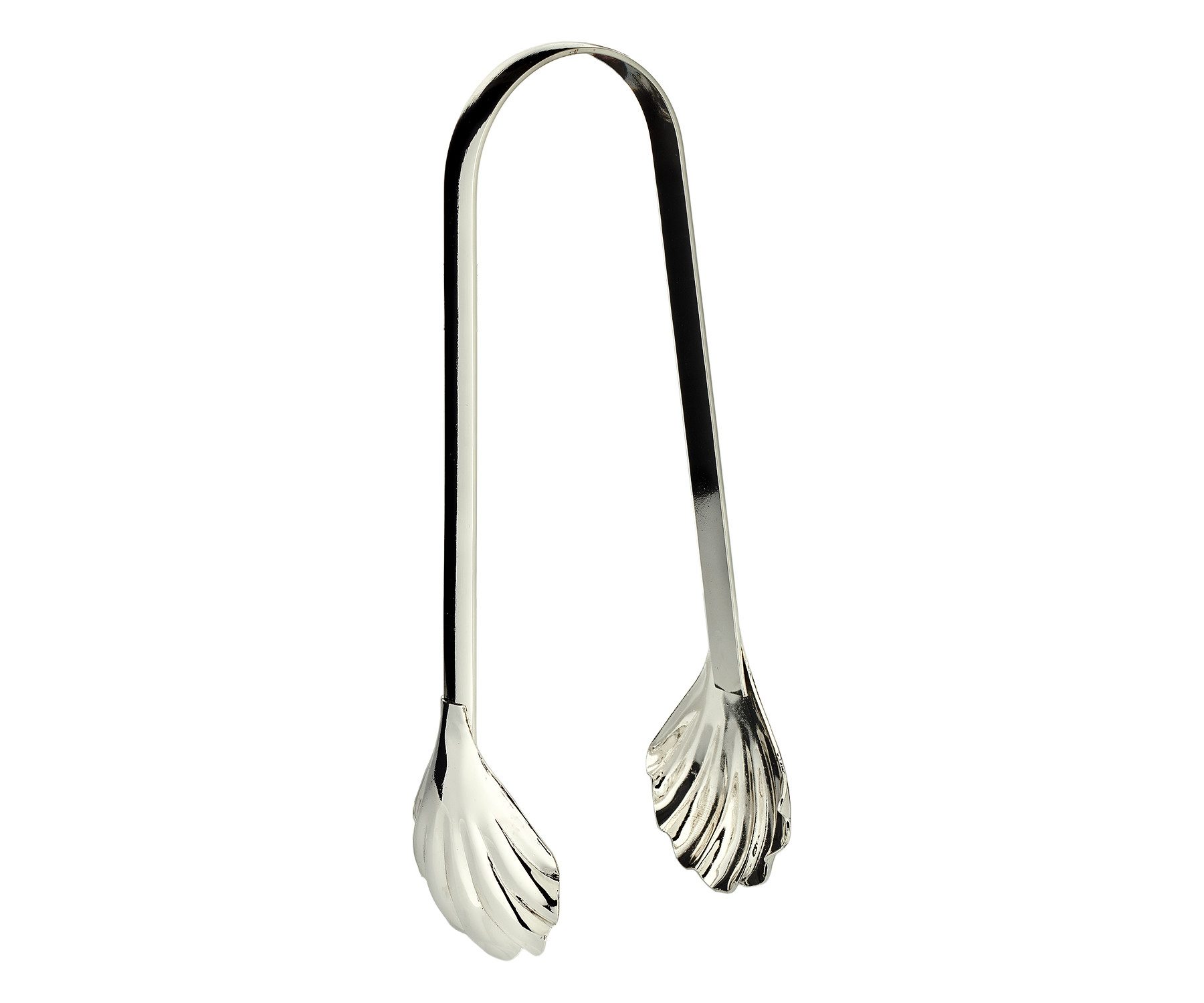 EDZARD Servierzange Vongola klein (L 15 cm) versilbert, für Petits Fours und Eiswürfel