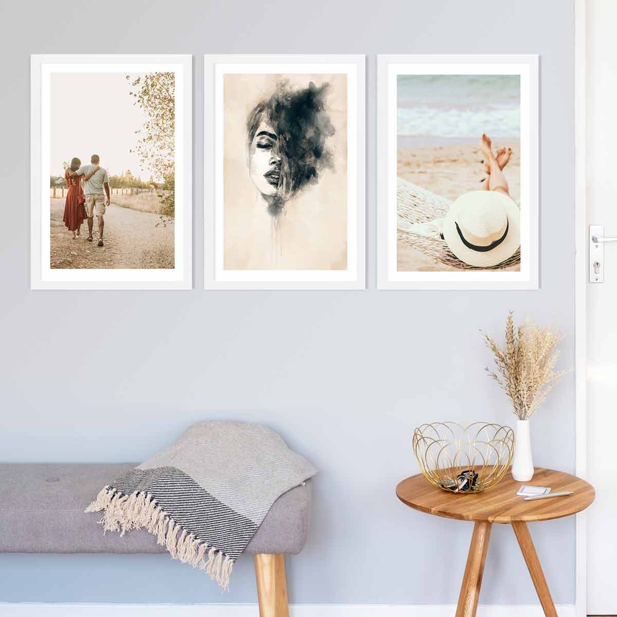 PHOTOLINI Bilderrahmen 3er Set breite Rahmen, günstig online kaufen