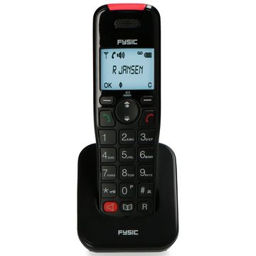 Fysic FX-8025 Schnurloses DECT-Telefon (Mobilteile: 1, 2in1 Senioren-Festnetztelefon, Schnurr und mobilen Festnetztelefon)