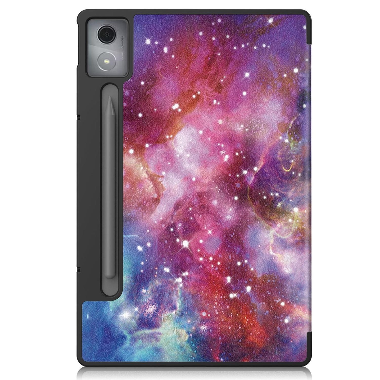 Wigento Tablet-Hülle Für Lenovo Idea Tab Pro WakeUP Smart Cover Tasche Hülle Milchstraße, Milchstraße-Design, 3-Fold Standfunktion