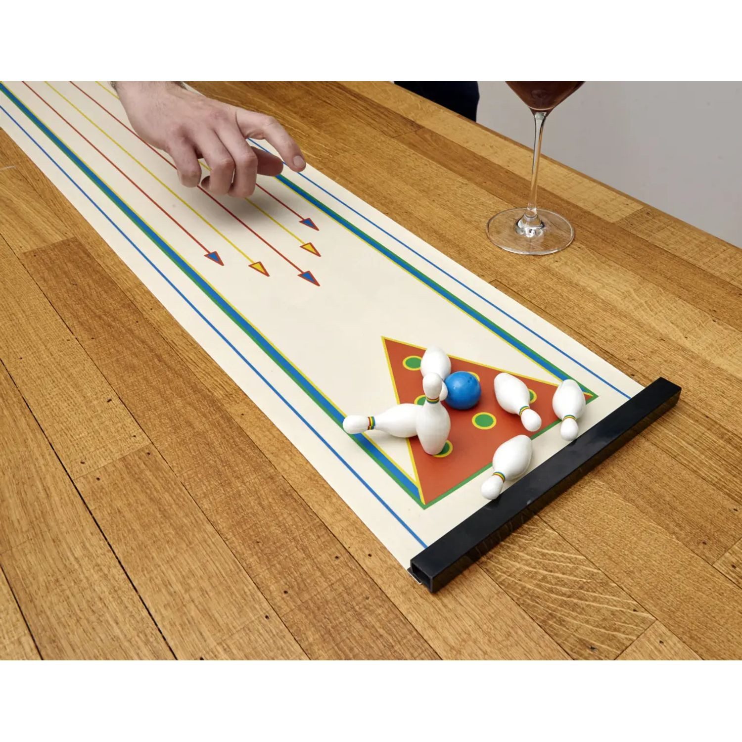 Kikkerland Spiel Tabletop Bowling (Spiel)