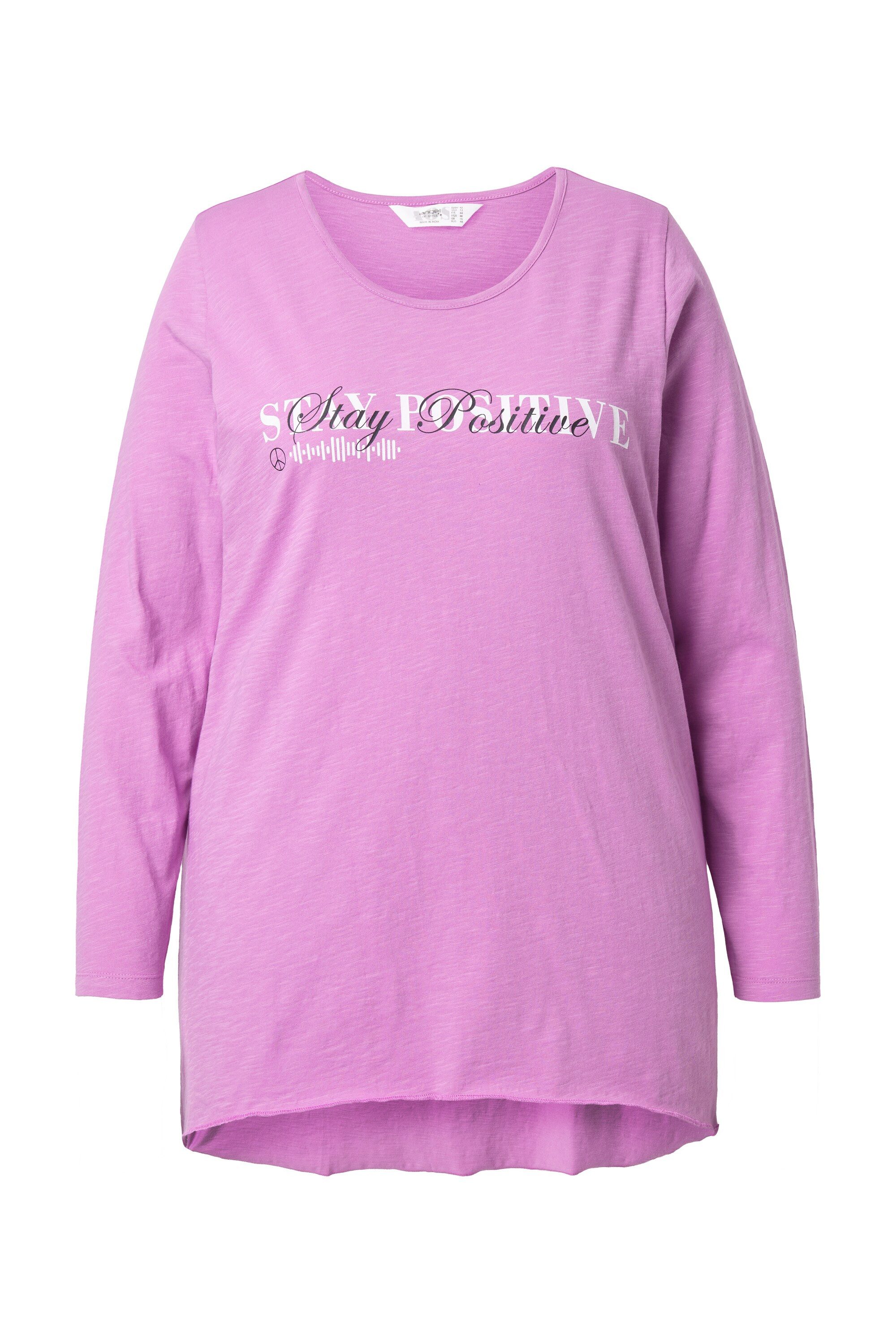 Angel of Style T-Shirt T-Shirt A-Linie Schriftzug Langarm günstig online kaufen