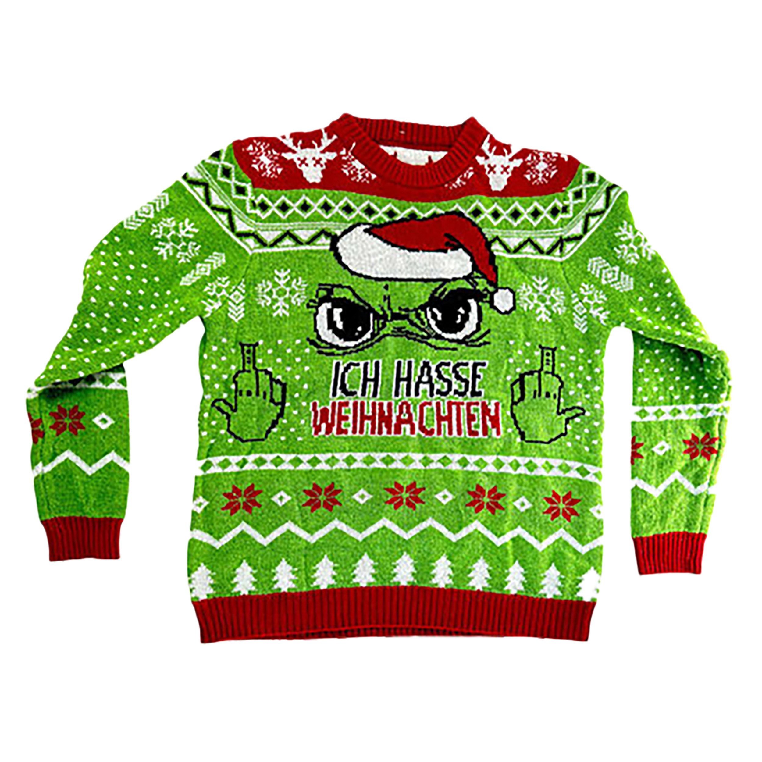 TOPCENT Weihnachtspullover Der Muffel – Weihnachtspullover Damen „Ich hasse günstig online kaufen