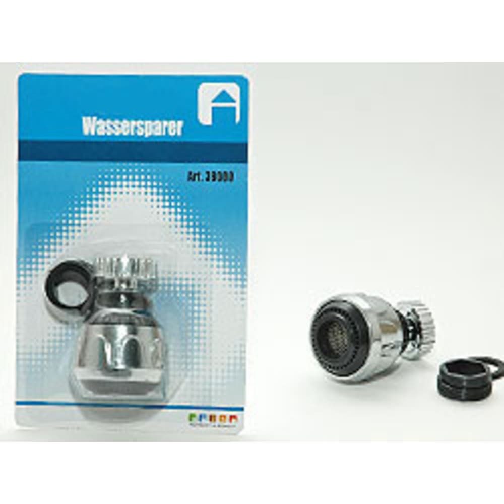 HundB Wasserhahnfilter Wassersparer Hahnaufsatz 60mm Weiß 1 Stück, Zubehör für Küche, Wasserspargerät Durchflussbegrenzer Wasserreduzierer Strahlregler