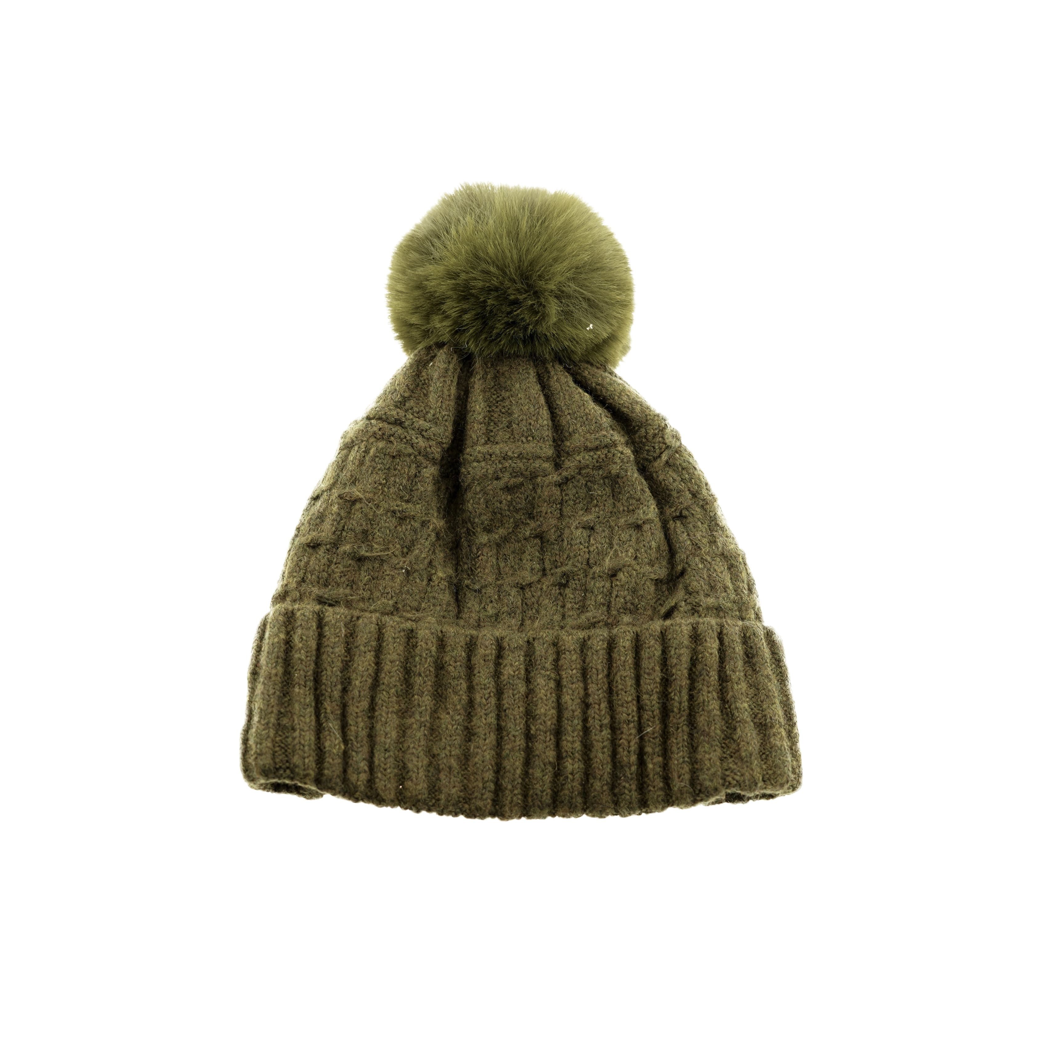 Faera Bommelmütze Wintermütze mit Bommel Stylisch und Warm für die kalte Jahreszeit