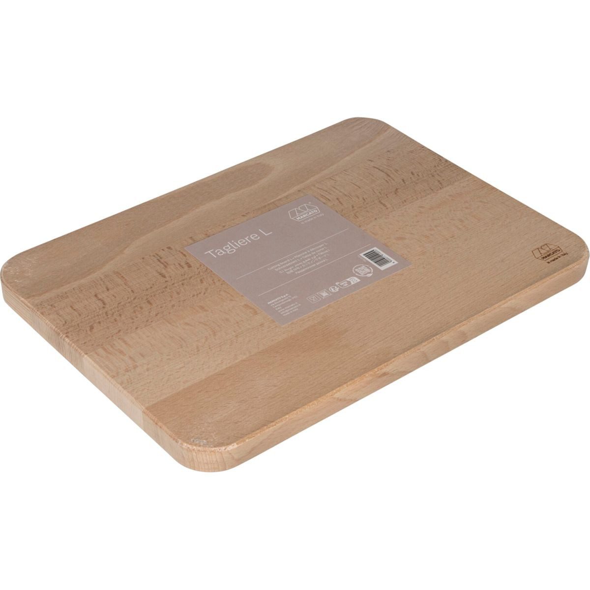 Marcato Schneidebrett Schneidebrett L Holz, 37x27x2,5cm, Holz