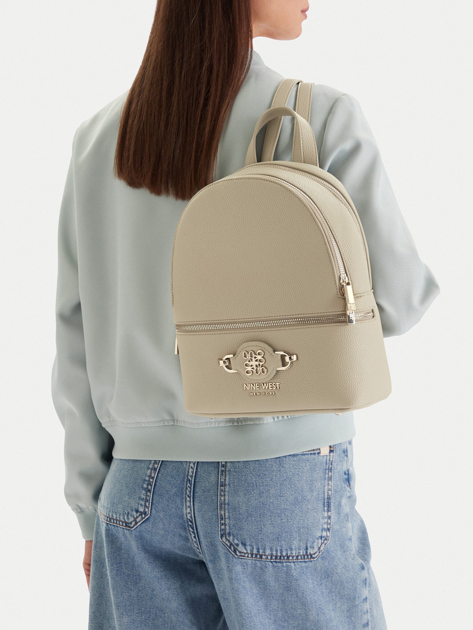 Nine West Freizeitrucksack Nine West Frauen-Rucksack Grün NINE WEST-EO-RIVON-LDA8445A Grün