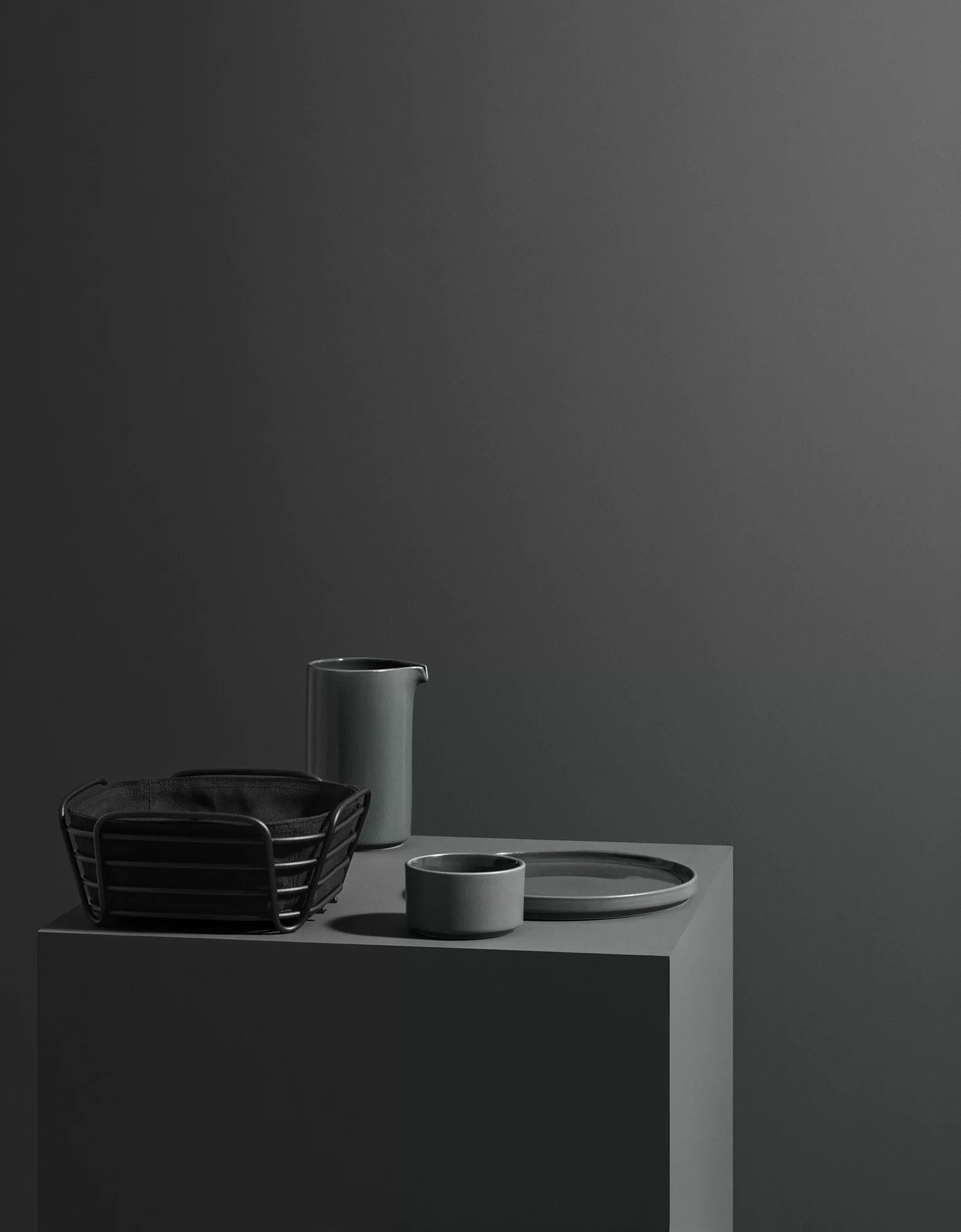 blomus Brotkorb -DELARA- Vielseitiger Brotkorb: Modernes Design, Pulverbeschichteter Stahl, 100% Baumwolle, Hygienisch, Langlebig, Zeitlos