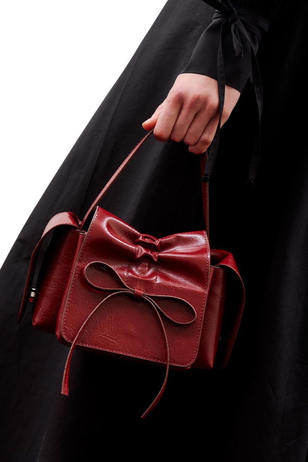 MANUKA Abendtasche LYRA BOW BAG SCHWARZ