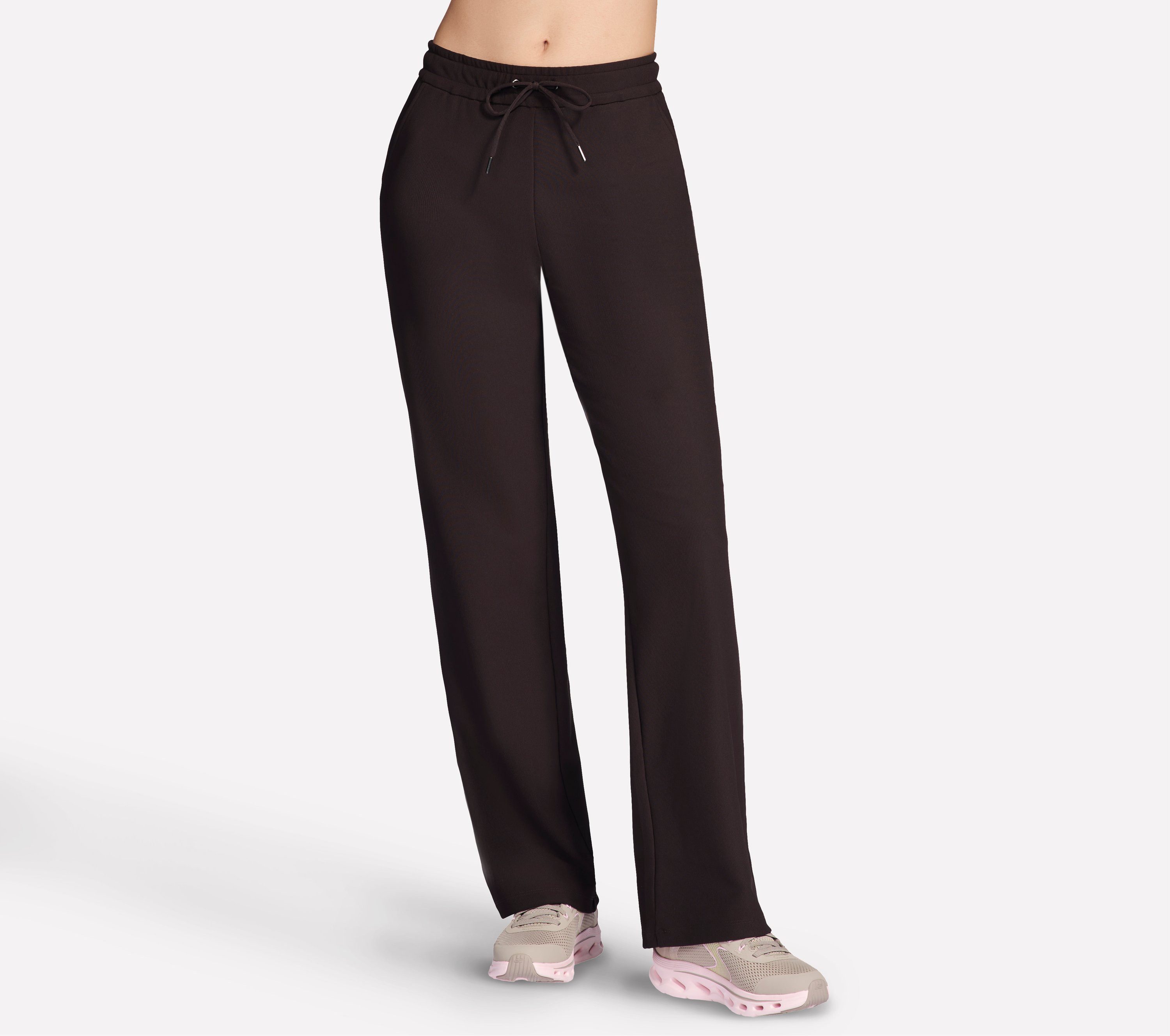 Skechers Funktionshose GO LUXE RIB PANT mit Taschen vorne, sportlicher Stil, aus weichem GO LUXE™ Material