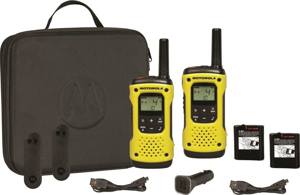 Motorola Solutions Motorola Funkgerät TLKR T90 H2O - DUO, 8 Kanäle,121 Codes; Batteriestandsanzeige; Gesprächsbestätigungston