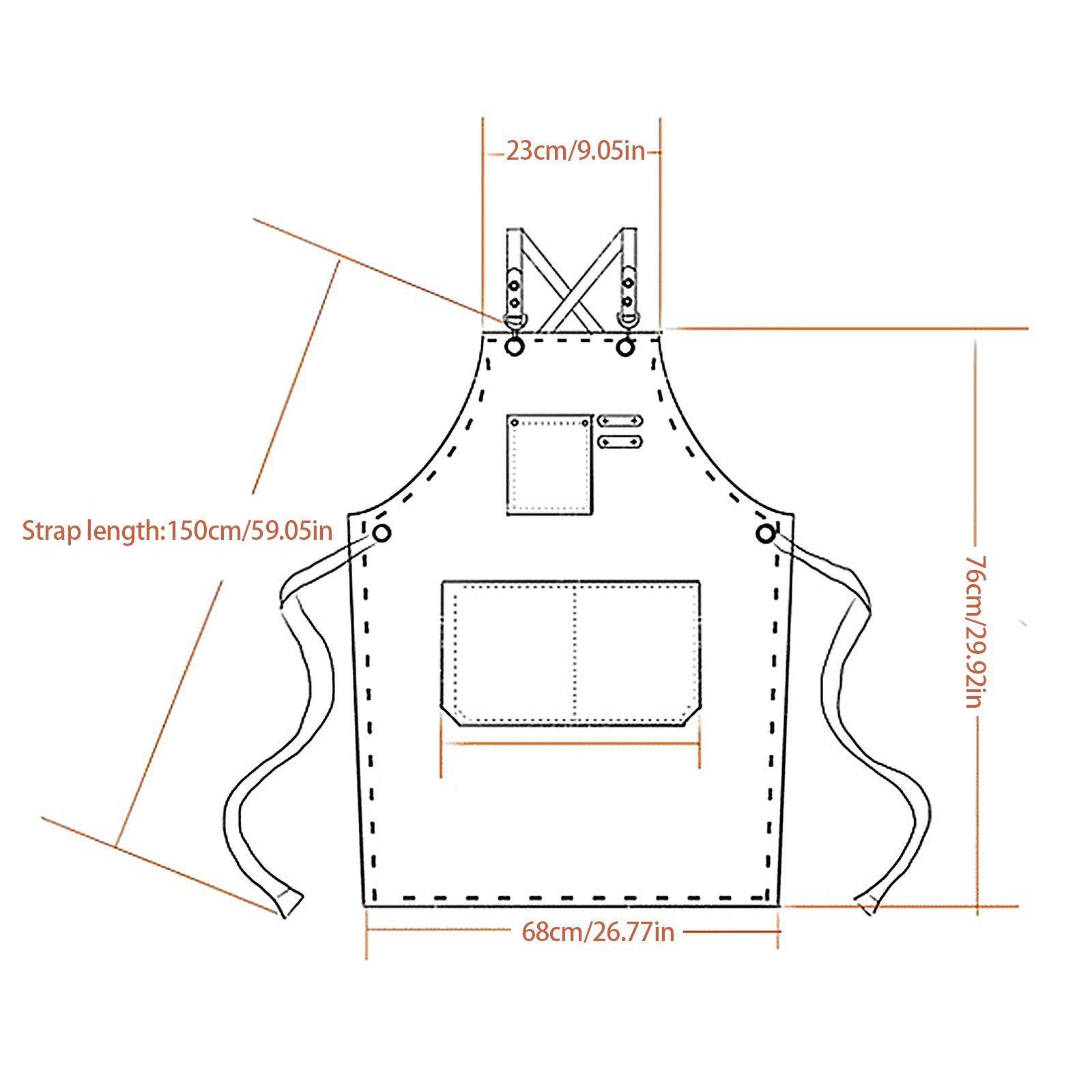 TWSOUL Kochschürze Küchenschürze aus Segeltuch mit Rückenband aus Denim , G günstig online kaufen
