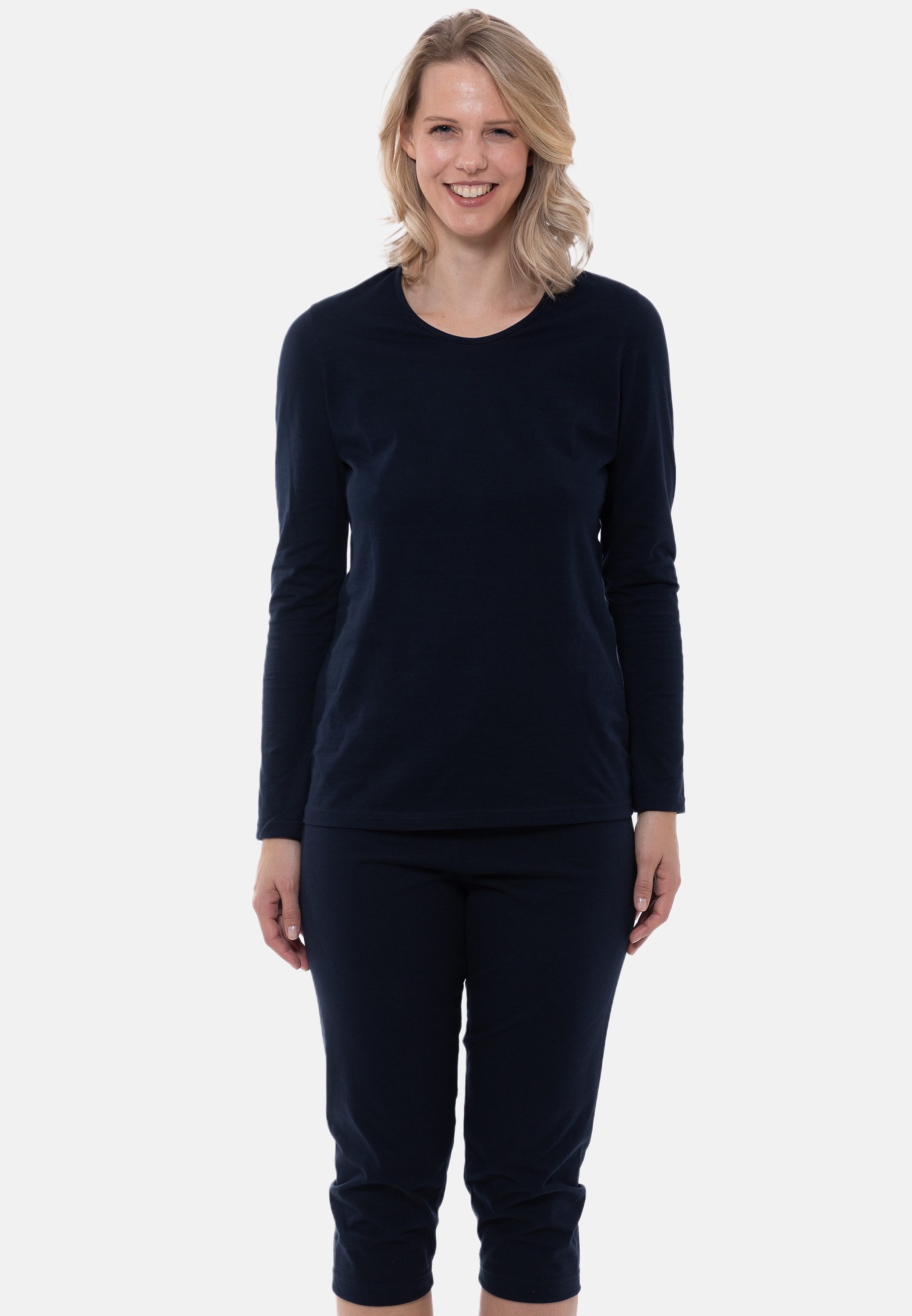 Ammann Pyjama Organic Cotton (Set, 2 tlg) Schlafanzug Langarm - Baumwolle