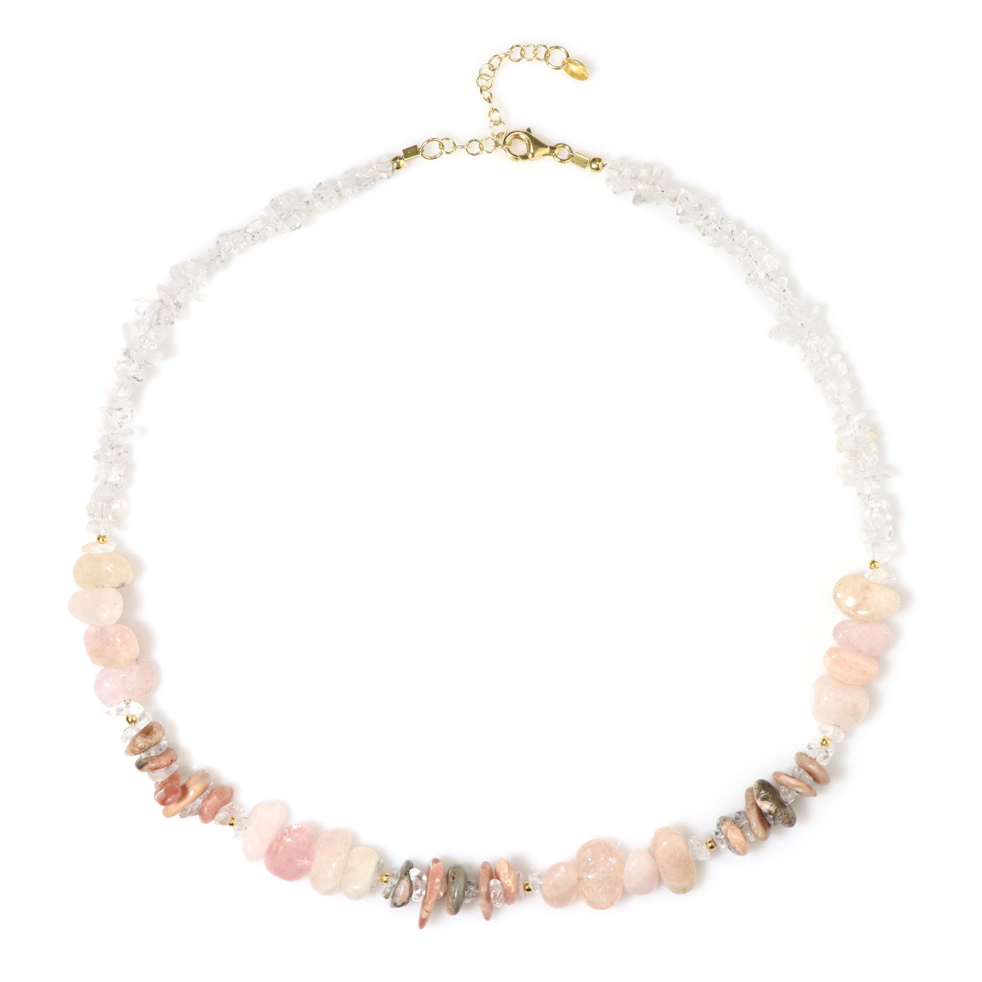 Cavill Silberkette Multigem vergoldetes Silber Collier 171 ct (1-tlg)
