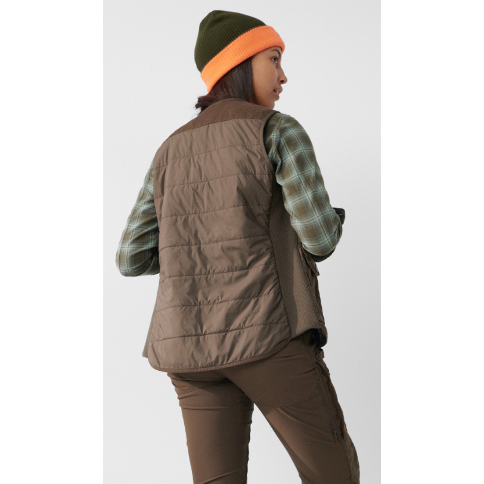 Fjällräven Trekkingrucksack Fjällräven Forest Wool Padded Vest W, 633 Dark Olive, XS