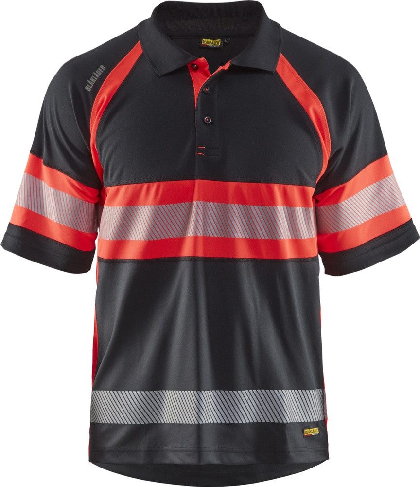 Blåkläder Warnschutz-Shirt High Vis UV Poloshirt Klasse 1
