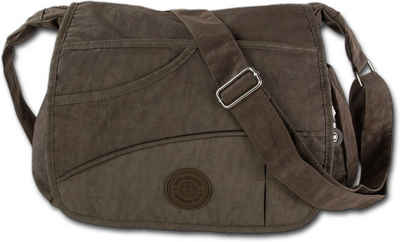 BAG STREET Umhängetasche Bag Street Nylon Tasche Damenhandtasche (Umhängetasche, Umhängetasche), Damen, Jugend Tasche strapazierfähiges Textilnylon braun