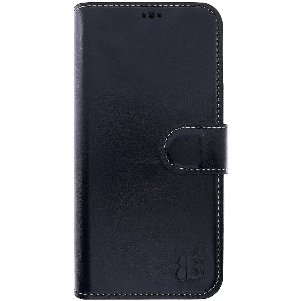 Burkley Handytasche Leder Book Cover für iPhone 12 Mini Handyhülle (1-tlg., Book Case Lederhülle mit Kartenfach und Magnetverschluss), Optimaler Rund-Um-Schutz, Kartenfächer mit RFID Blocker