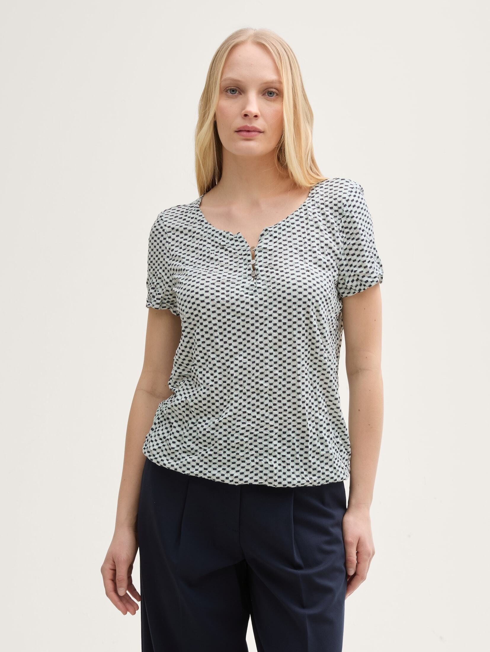 TOM TAILOR T-Shirt Crinkle T-Shirt mit günstig online kaufen
